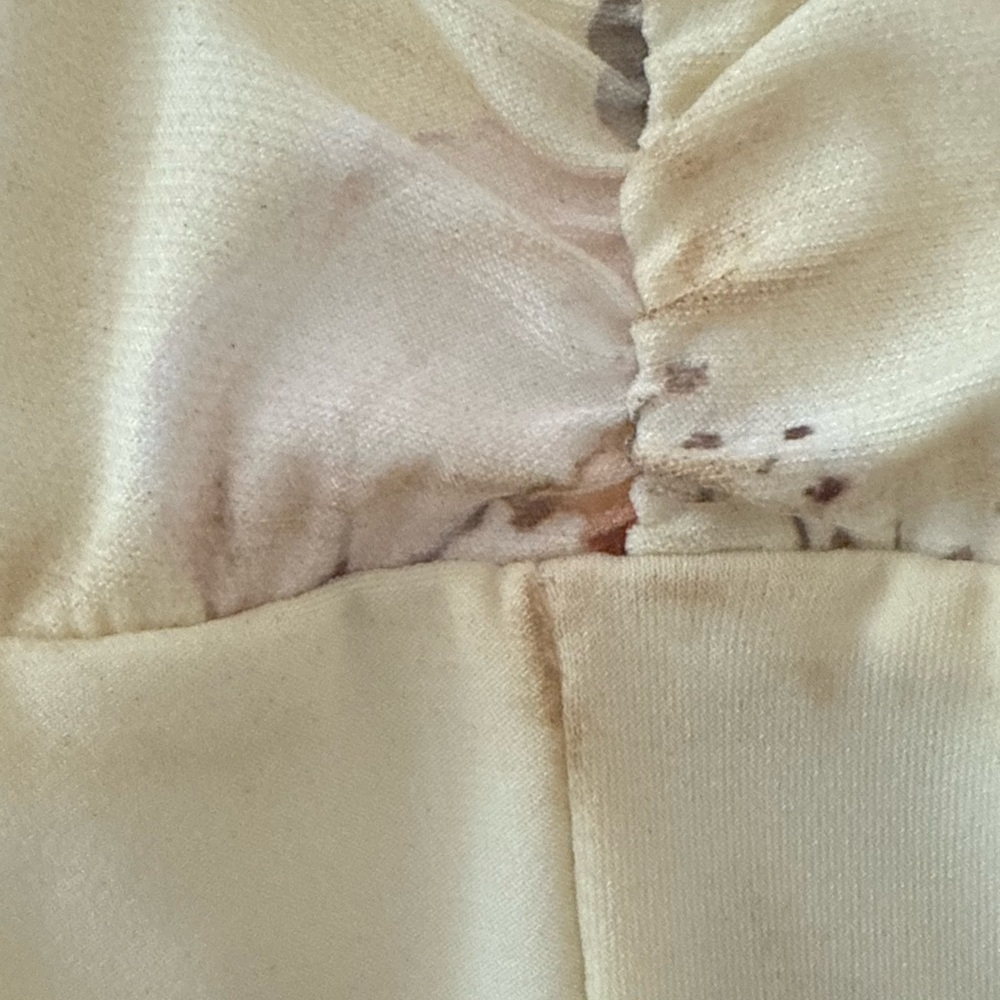 Club L London Strapless Floral Dress - Cream Maternity - Picture 7 of 9